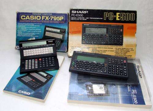 Two Vintage Pocket Computers/Calculators