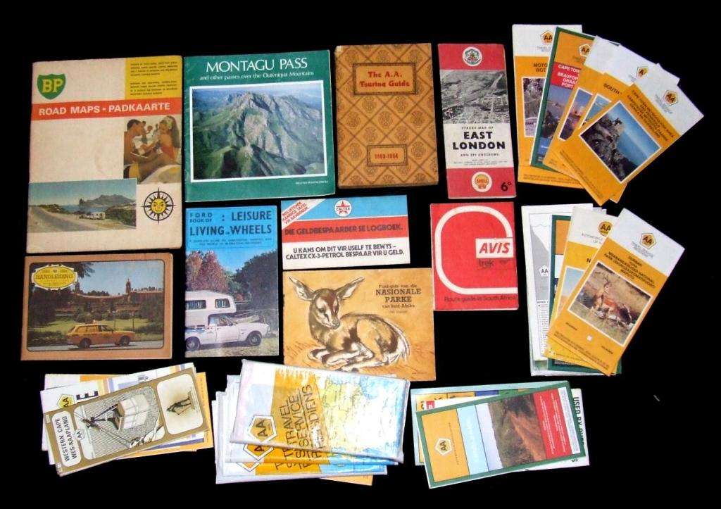 Vintage South african AA Road Maps and Paraphernalia