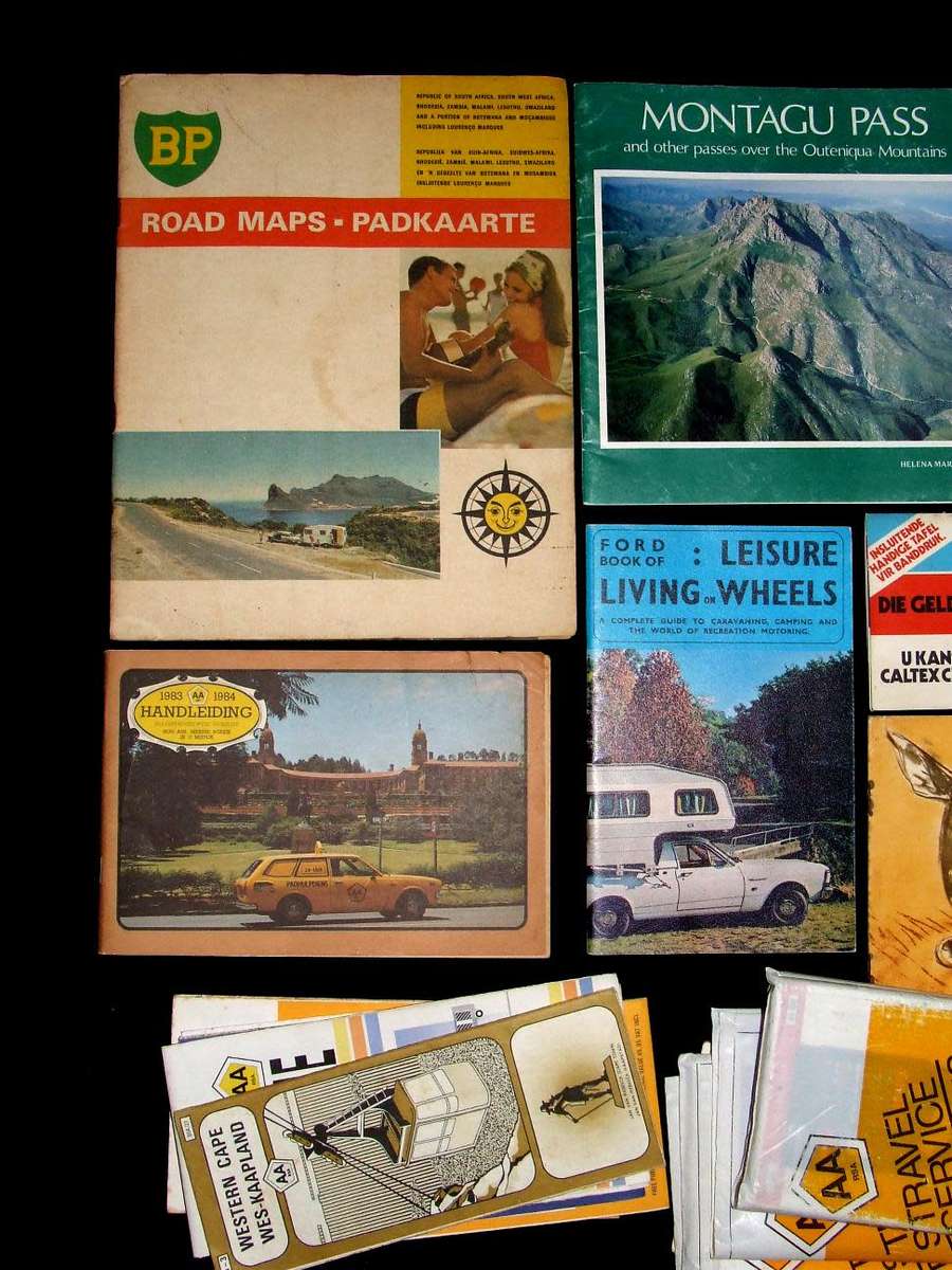 Vintage South african AA Road Maps and Paraphernalia