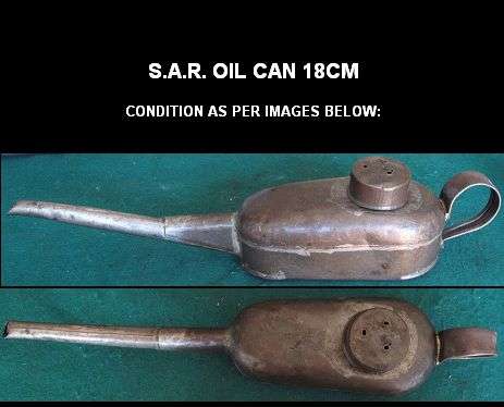 VINTAGE SOUTH AFRICAN OIL CAN (STAMPED) - VERY COLLECTABLE - #2