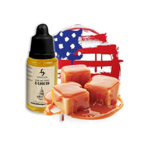 20ML E-LIQUID HANGSEN STARS & STRIPES "HS CARAMEL" FOR ALL E-CIGS **FREE SHIPPING OVER R500**