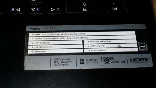 Acer laptop up for GRABS , MODEL E1-572 - ****LOW LOW SHIPPING ****