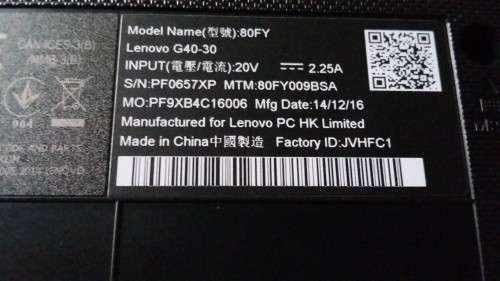 Lenovo G40-30 Untested laptop up for Grabs  - ****LOW LOW SHIPPING *****