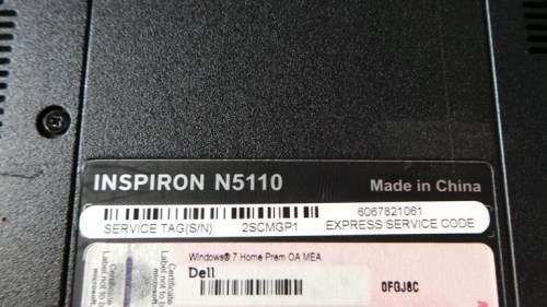 Dell Inspirion Core i5  laptop model N5110 up for Grabs  - ******LOW LOW SHIPPING *****