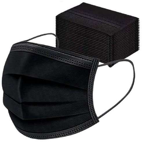 ADULTS OR KIDS BLACK FACE MASKS (PREMIUM QUALITY) - (BOX OF 50)  **** LOW LOW SHIPPING ***