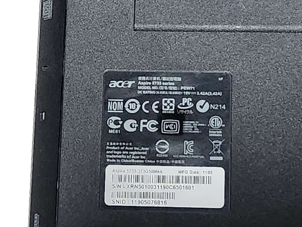 ACER ASPIRE CORE I3  LAPTOP - MODEL - 5733  SERIES up for Grabs - ******LOW LOW SHIPPING *****