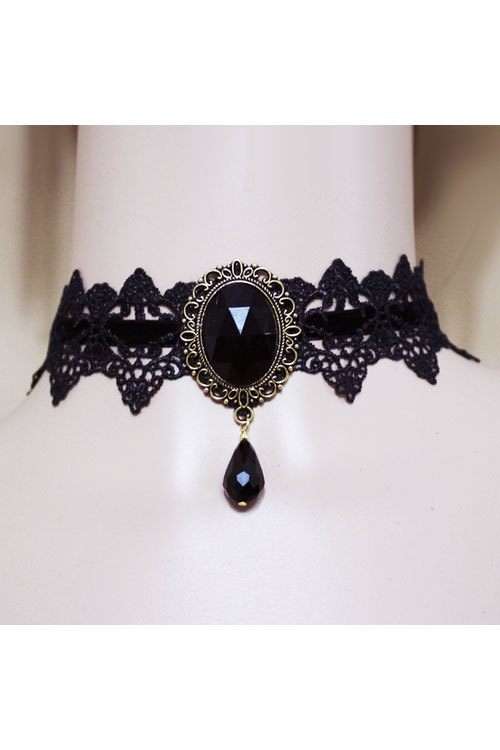 black lace choker