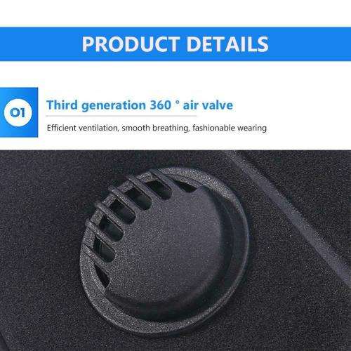 Face Mask - Reusable Sponge with 1 Breathing Valve