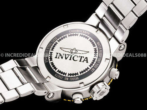 Invicta Men GRAND PRO DIVER COMBAT SEAL Chronograph Gold Black Silver 52MM Watch