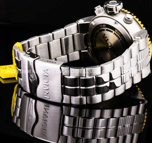 Invicta Men GRAND PRO DIVER COMBAT SEAL Chronograph Gold Black Silver 52MM Watch