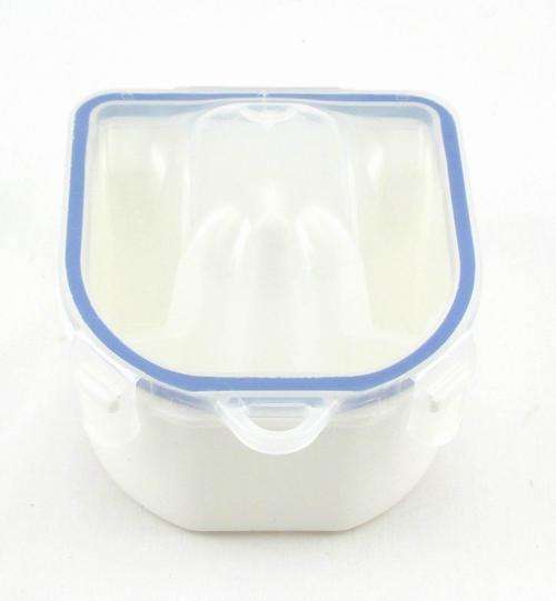 Acetone Resistant Spa Manicure Soak Off Warm Water Bowl to remove acrylic nail tips - Blue