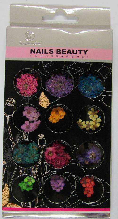 Nail Art Dry Flower 12's