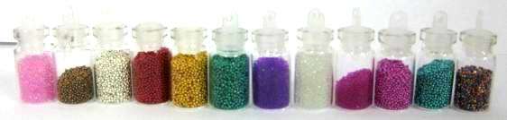 Nail Art with 12 bottles of different designs