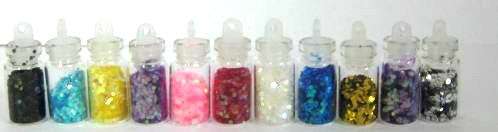 Nail Art with 12 bottles of different designs