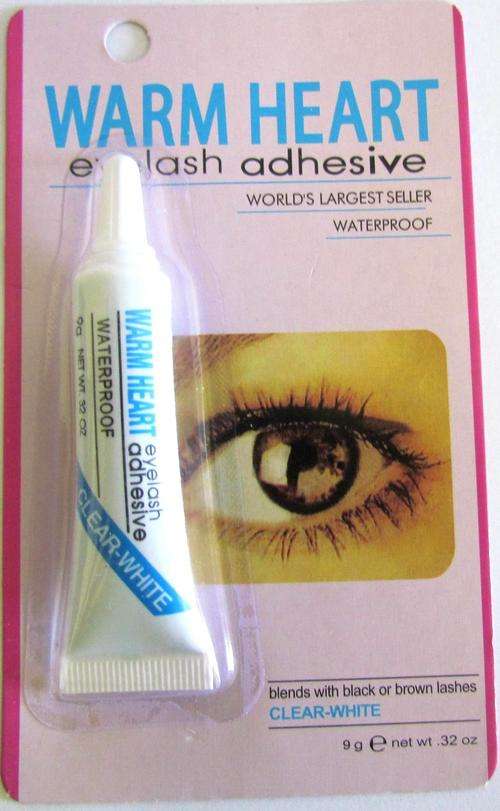 Warm Heart Waterproof Eyelashes Glue Clear-White 7g