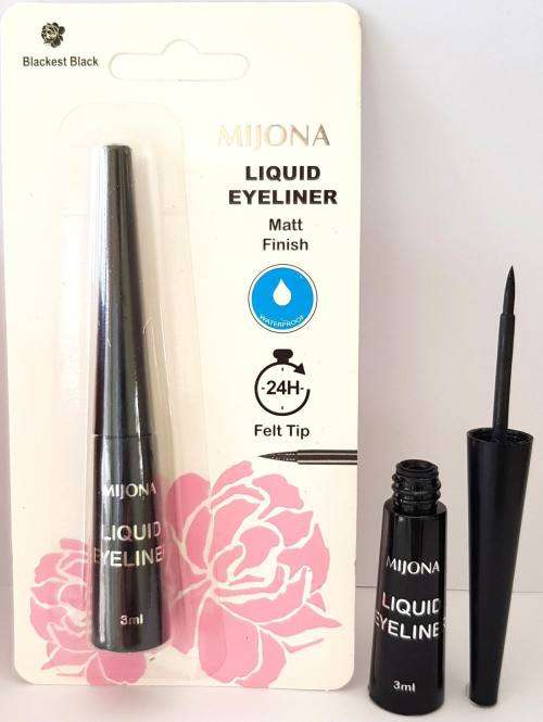 Mijona Liquid Eyeliner Black -Matte finish X 1pcs