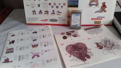 ARTISTA EMBROIDERY DESIGN CARD PFAFF BERNINA 49 DESIGNS