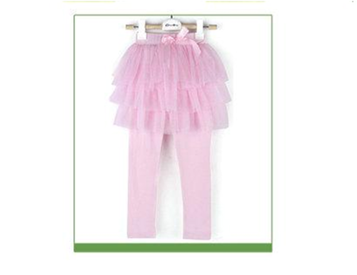 Girls Pink Tutu style leggings - pink colour - ages 5/6 & 9/10 years - perfect for winter parties!