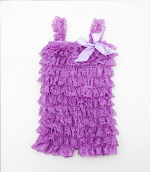 Lacey Romper - Lavender : New Borm, 0 - 6months and 6 - 12 months