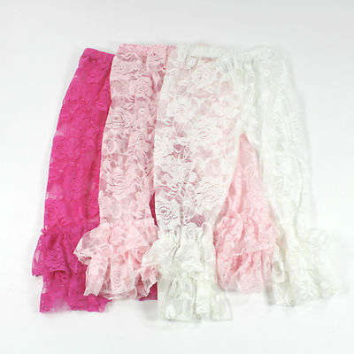 Vintage Ruffle Lace Leggings - age 3 months to 6 years - Various Colours to choose from