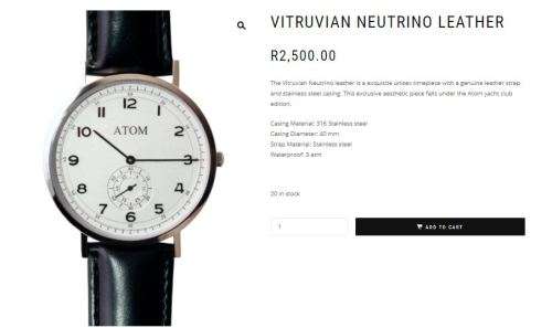 Atom Vitrivian ***South-African Crafted TimePiece***