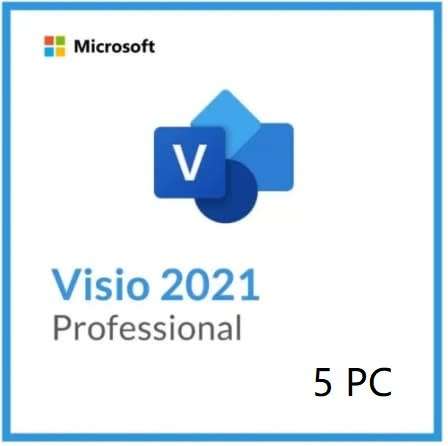 Visio 2021 Professional - 5 PC licence.