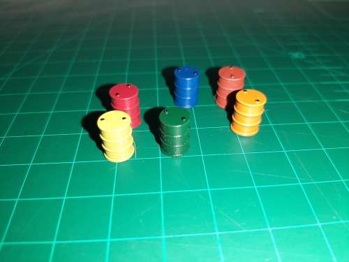 HO Scale 50 Gal Drums (set of 6)