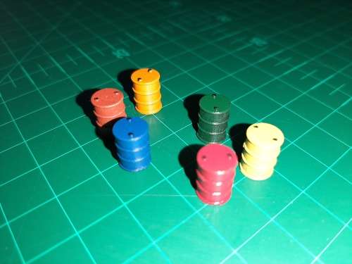 HO Scale 50 Gal Drums (set of 6)