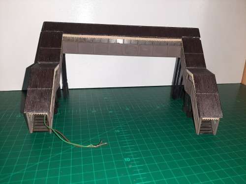 Foot bridge with light