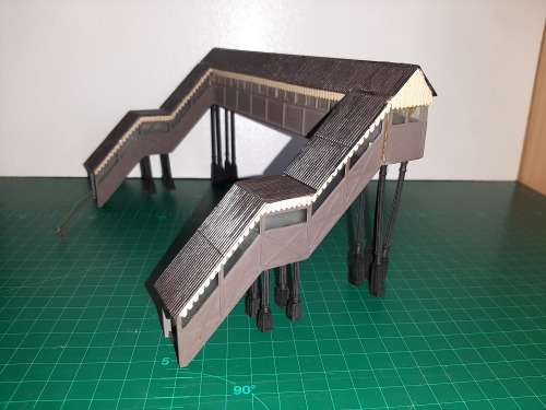 Foot bridge with light