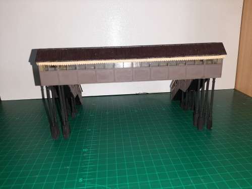 Foot bridge with light