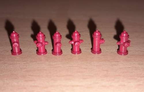 Fire Hydrants - pack of 6