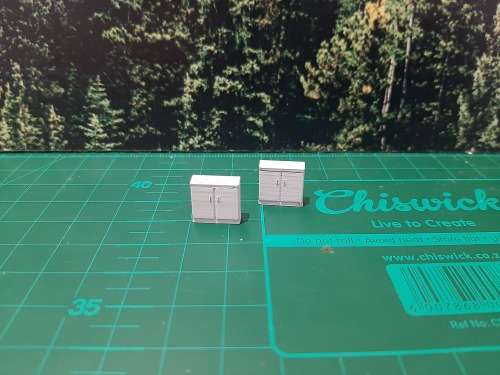 HO Scale Small Electrical Box - pack of 2
