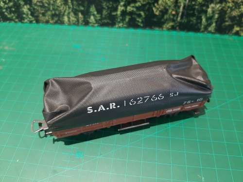 LIMA SAR Coal wagon with tarpaulin