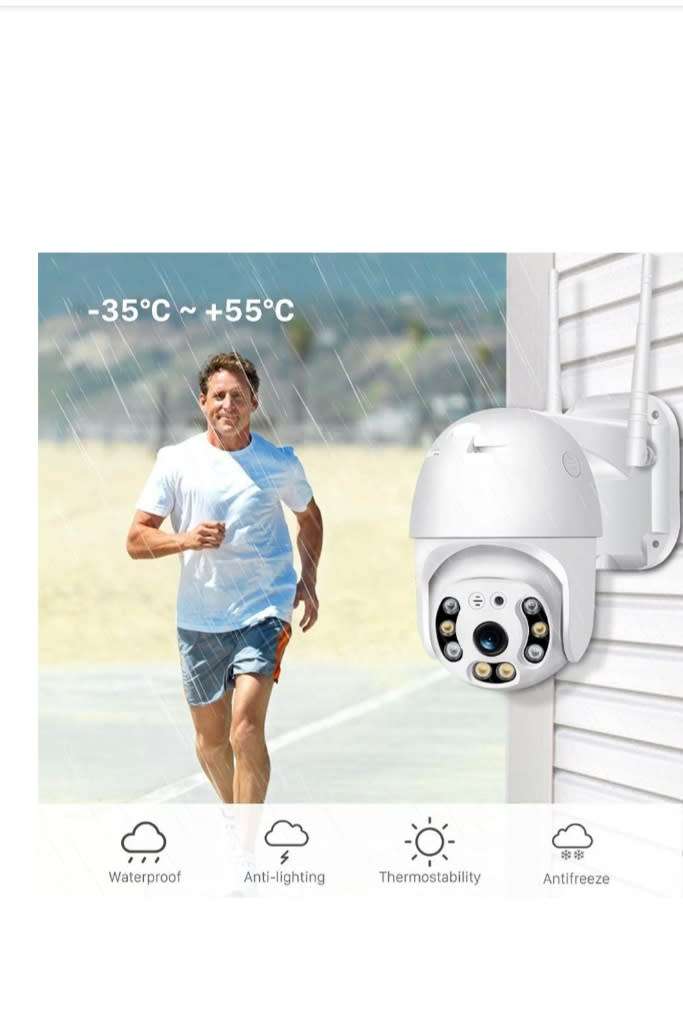 Waterproof outdoor WIFI IP Camera with V380 PRO App