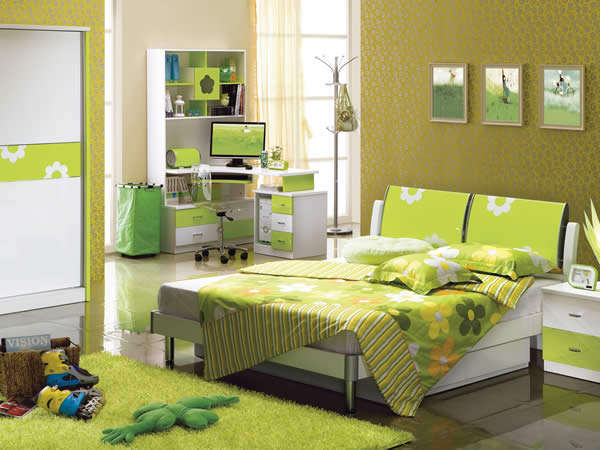 Stunning Mokki Lime & White Bedroom Suite - Now only R3000!