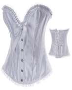 White Corset: Size Large