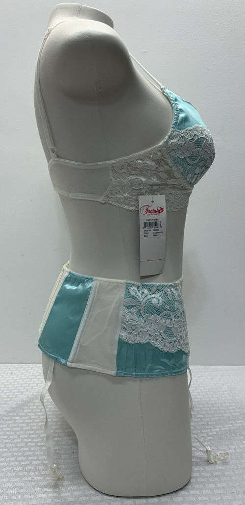 Blue | White Bra set