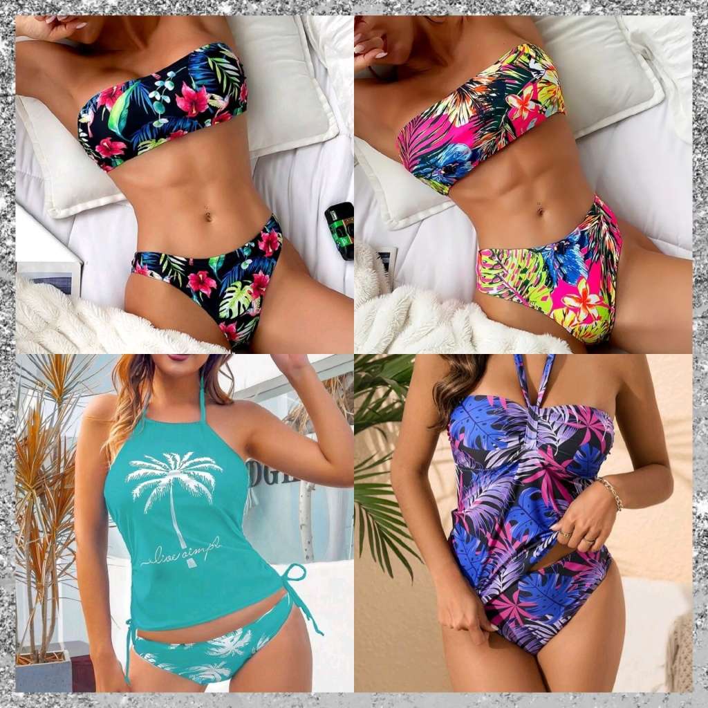 Blue | White Bra set