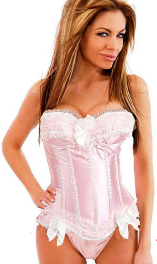 SALE!!!!!!!!!!!!!!!!!Pink Corset: Size Small