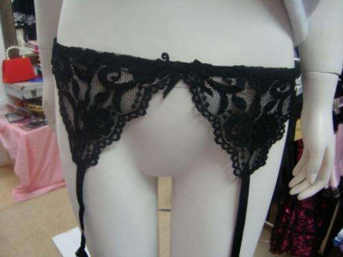 Black garter belt