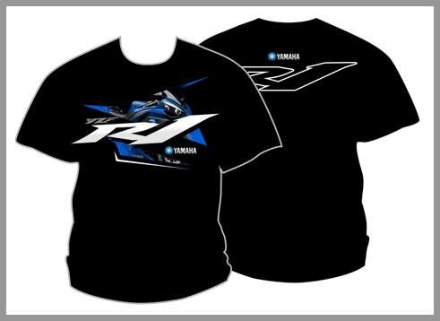 T.SHIRT   -    YAMAHA RI  (BLACK)