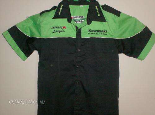 PITSHIRT - KAWASAKI ZX-14R (BLACK/LIME) MENS