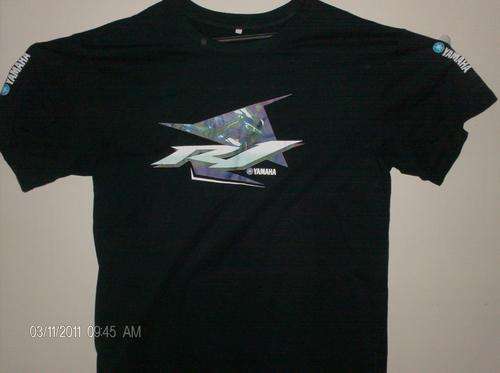 T.SHIRT MENS   (YAMAHA R1)  BLACK