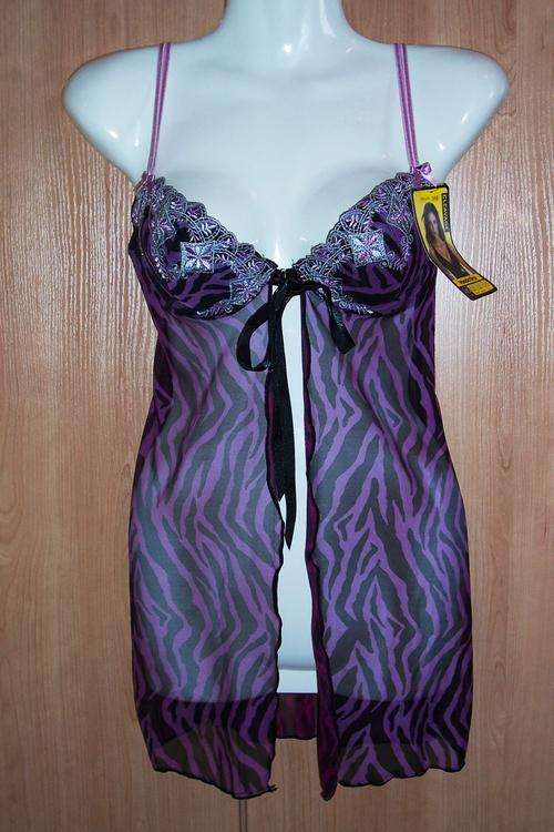 WONDERBRA Zebra Print Baby Doll