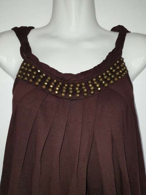 Lovely Brown Beaded Top from Truworths