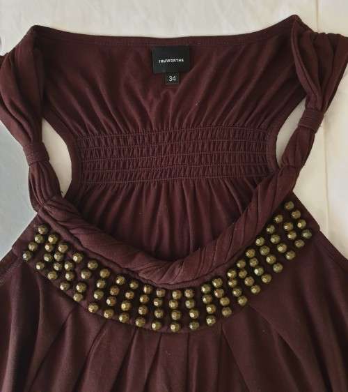 Lovely Brown Beaded Top from Truworths