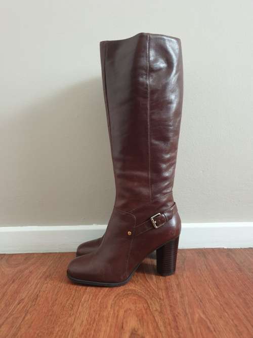 Stunning Brown Genuine Leather Boots from Nine West