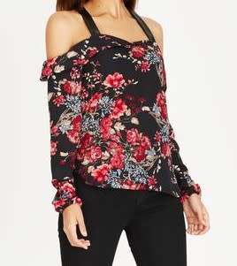 Stunning Black and Red Floral Top from SISSY BOY