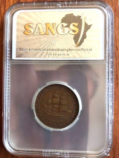1931 SOUTH AFRICA HALF PENNY - KING GEORGE V - AU50 - HIGH GRADE - LOW MINTAGE
